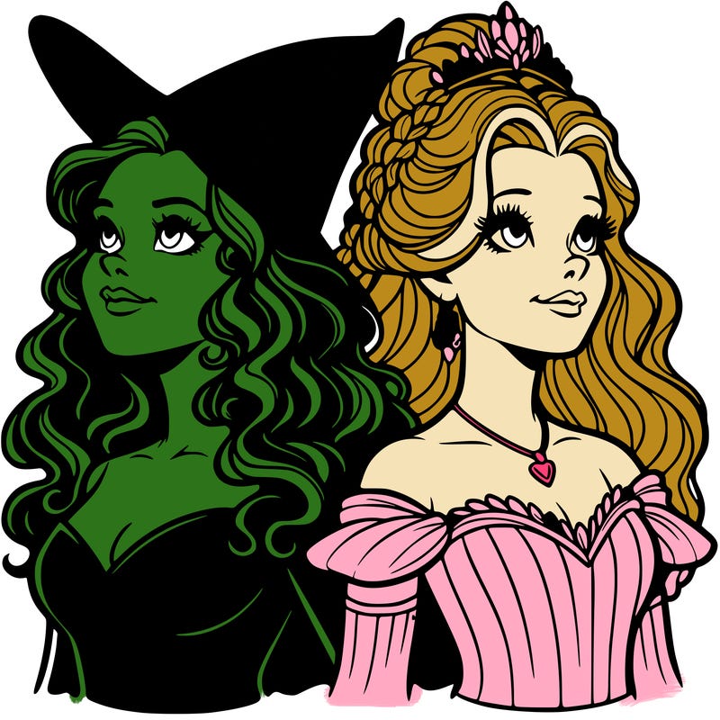 'elphaba and glinda (realistic)
