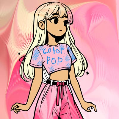 girl in a cute crop top