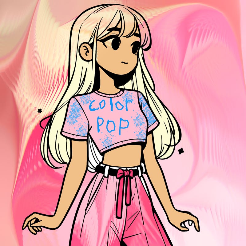 girl in a cute crop top