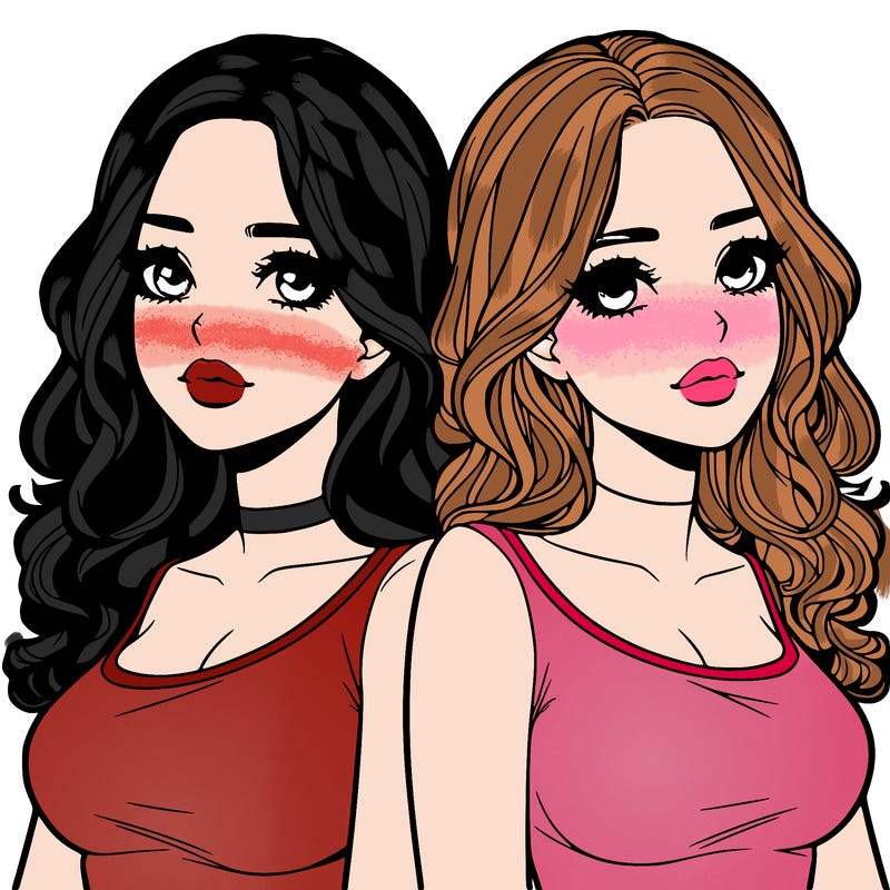 realistic twin sisters