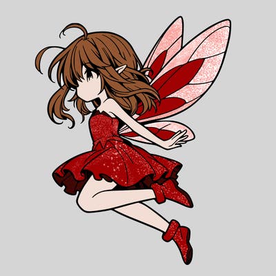 manga fairy flying