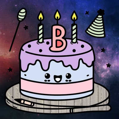 b day cake
