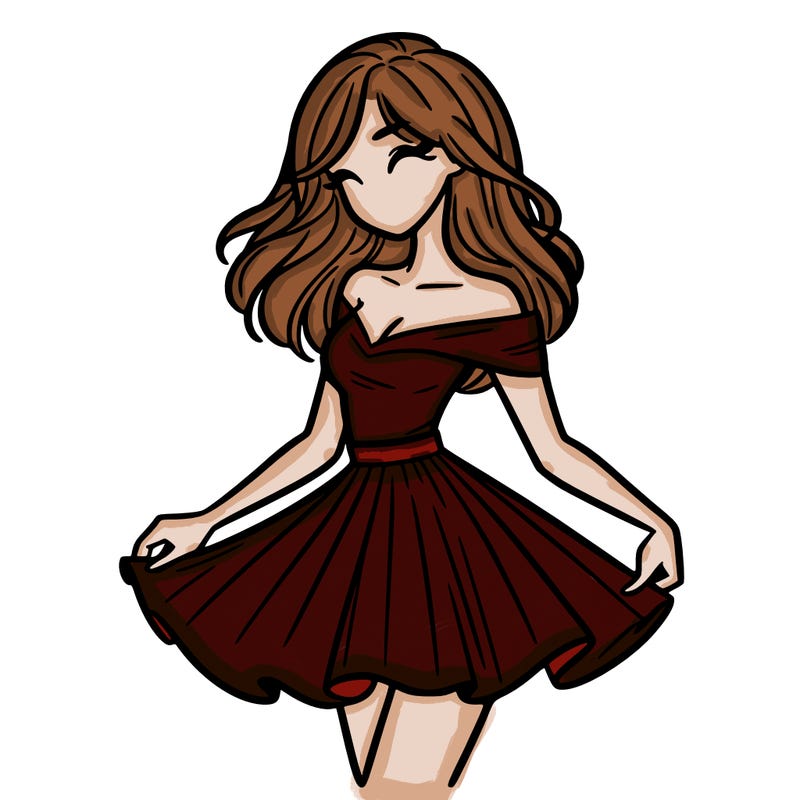 woman in skirt