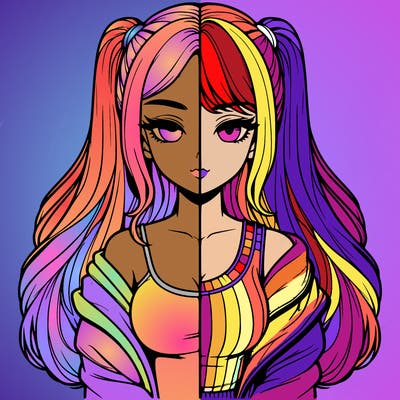 realistic girl split