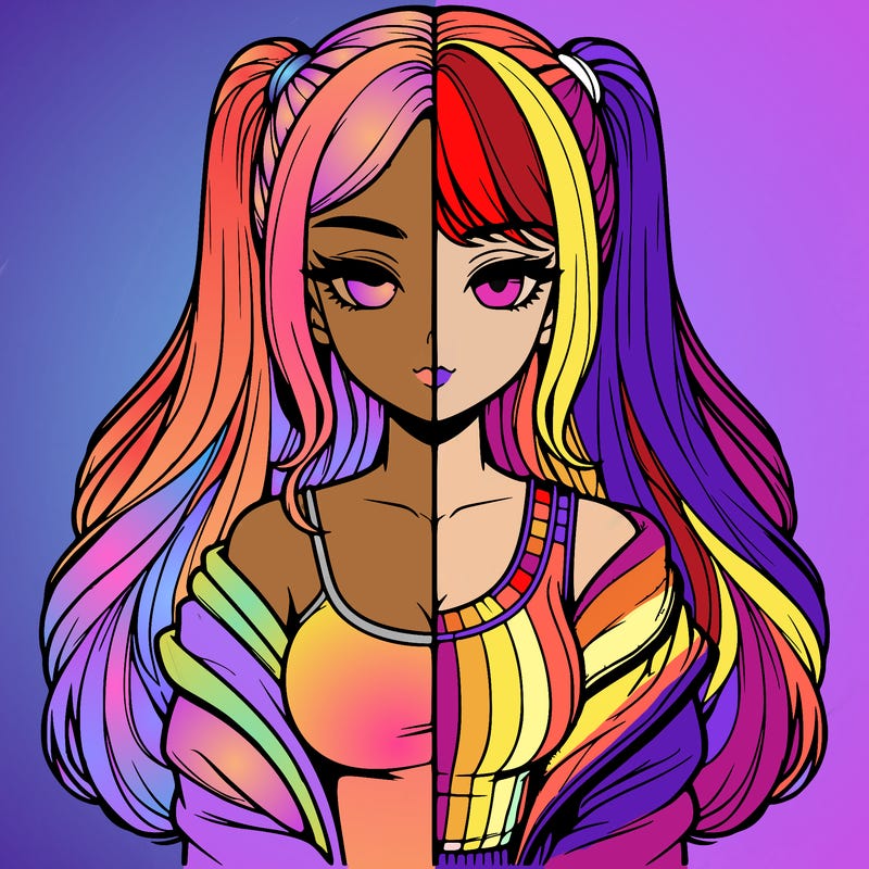 realistic girl split