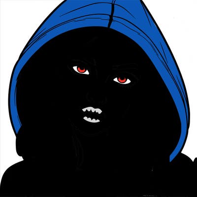 realistic beautiful girl with a hood on