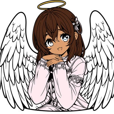 manga angel realistic