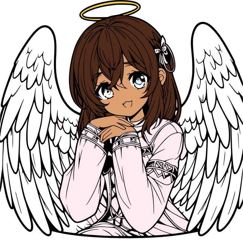 manga angel realistic