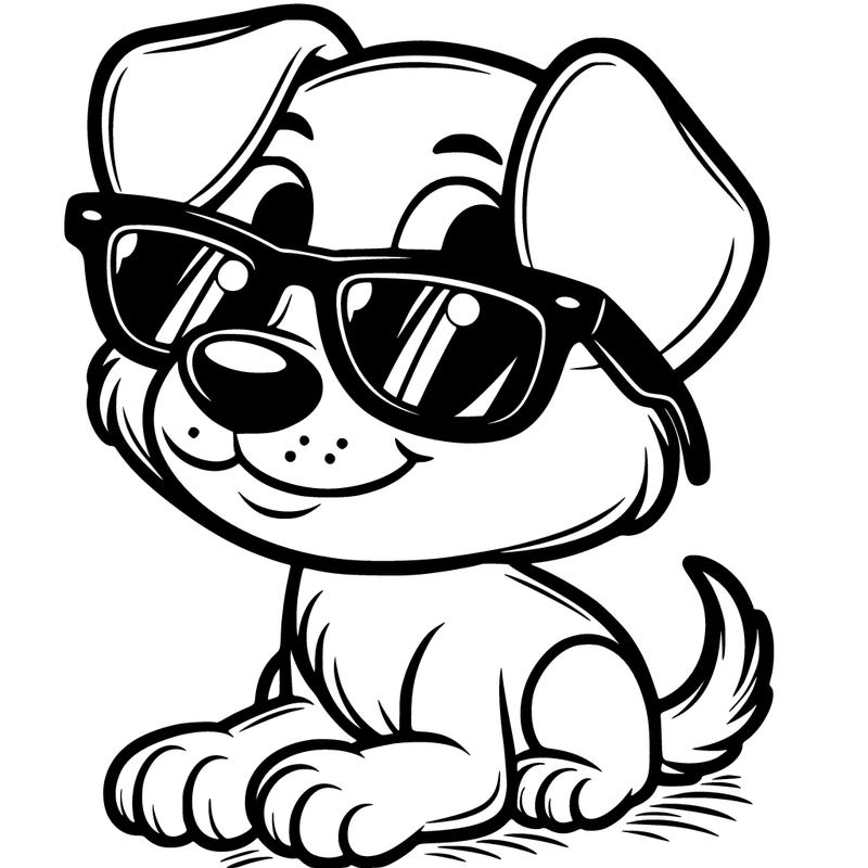 dog with sunglasses