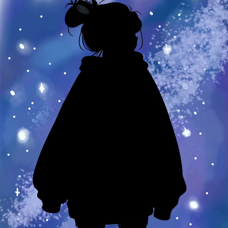 realistic girl with a oversized sweatshirt on and a bun