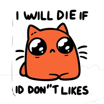 a cat that will die if we don’t get 10 likes