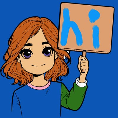 realistic girl holding up a sign