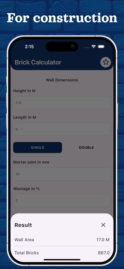 Brick Calculators - Utilities App | MWM