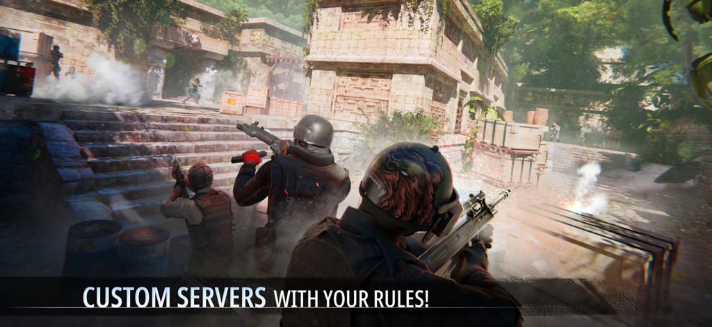 Special Forces Group 3 - Tactical third-person combat gameplay in an ancient ruins map with custom server options