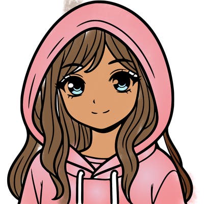 girl in hoodie