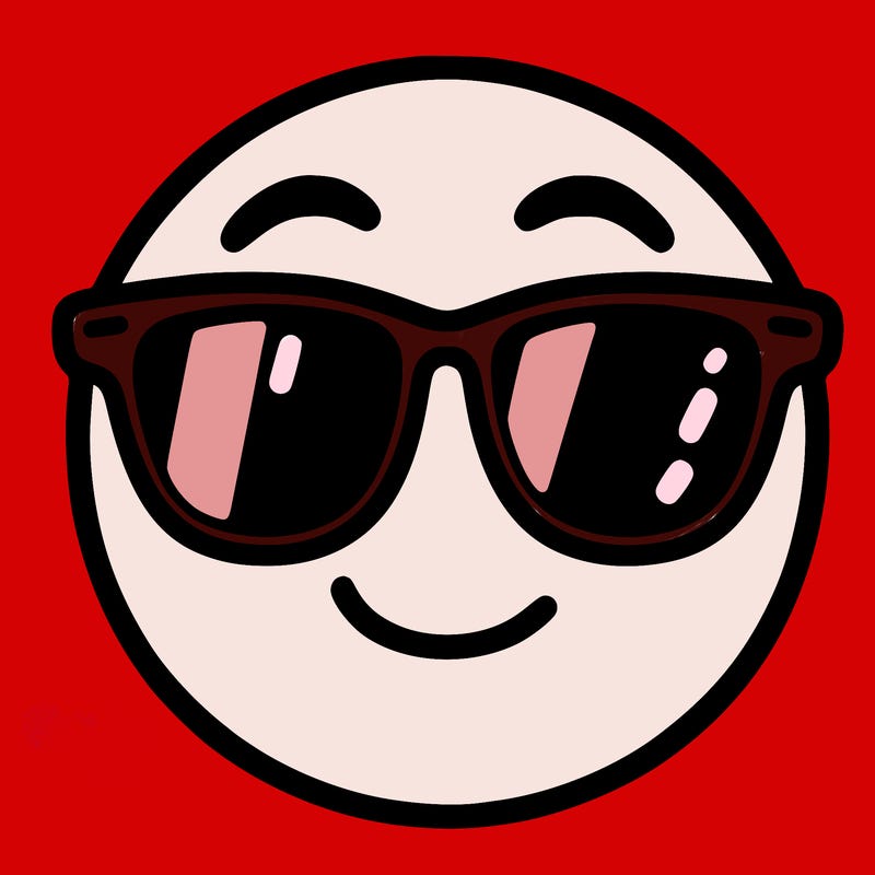 emoji with sunglasses