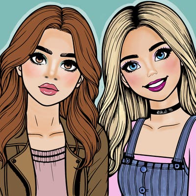 pretty teenage girl friends realistic