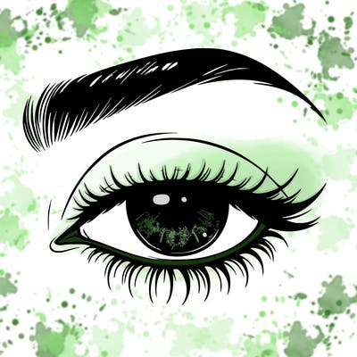 eye closed realistic