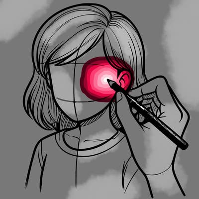 drawing a realistic person