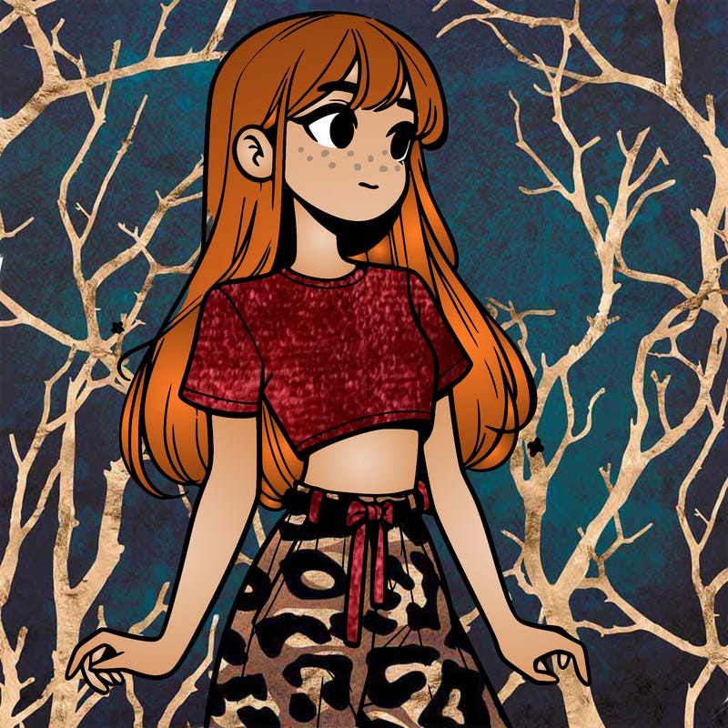 girl in a cute crop top