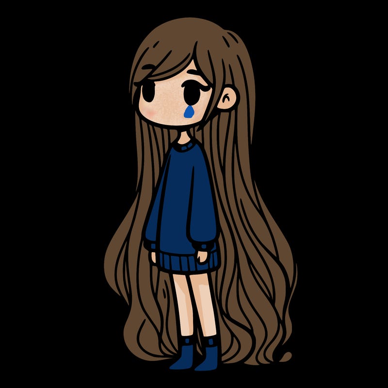 girl with long hair