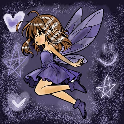 manga fairy flying
