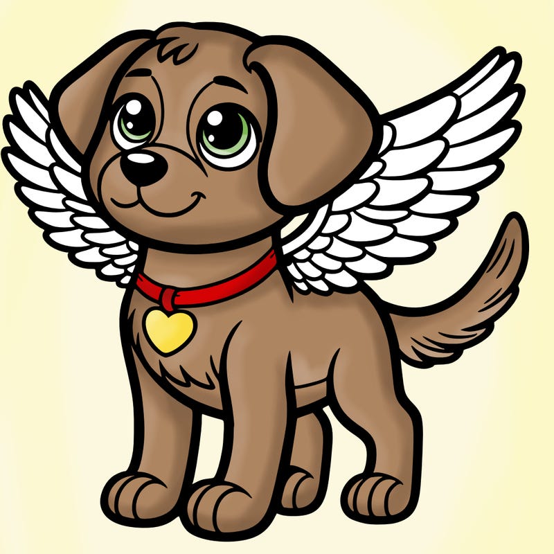 dog with wings