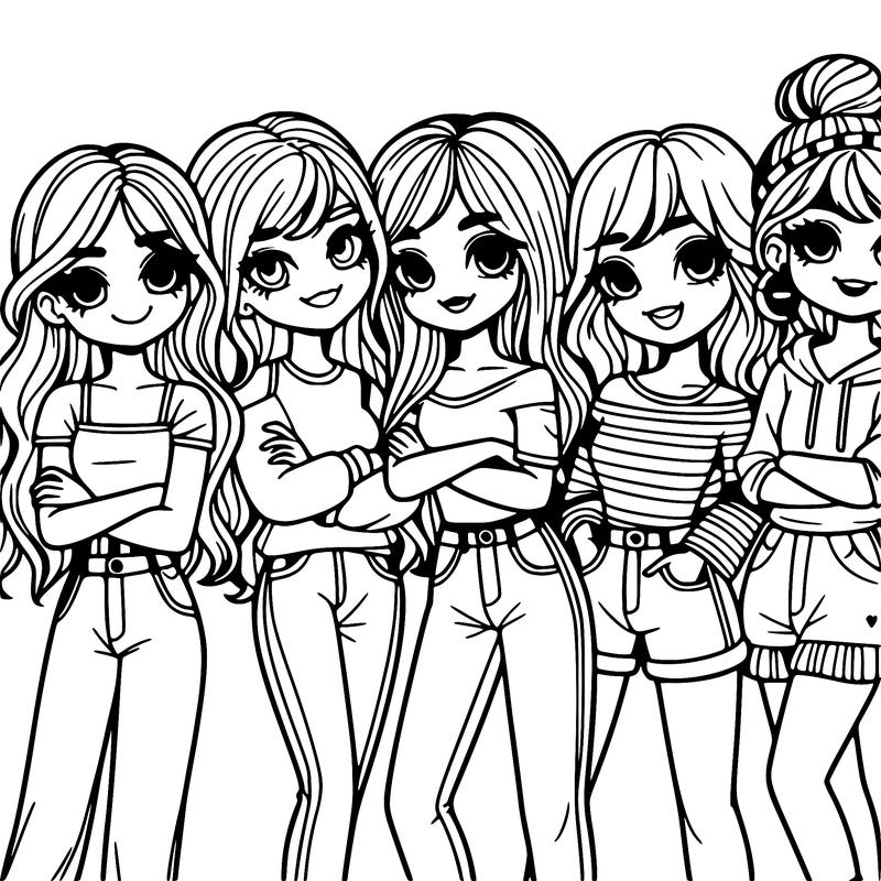 group of girl friends