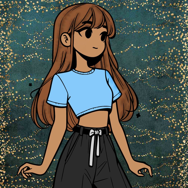 girl in a cute crop top