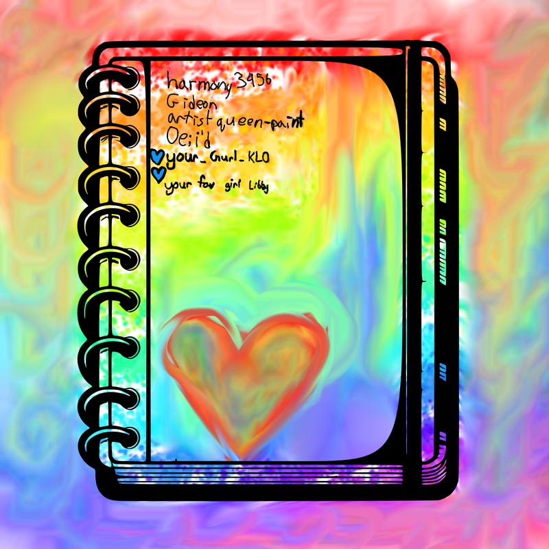 blank, realistic notebook