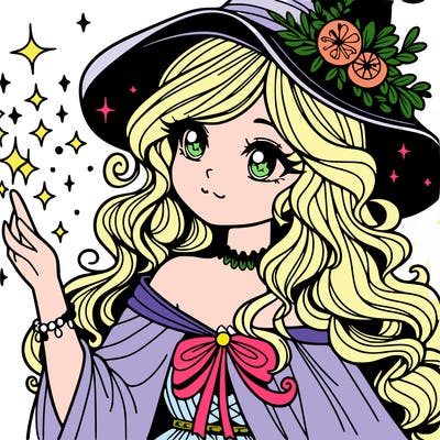 beautiful girl sorcerer