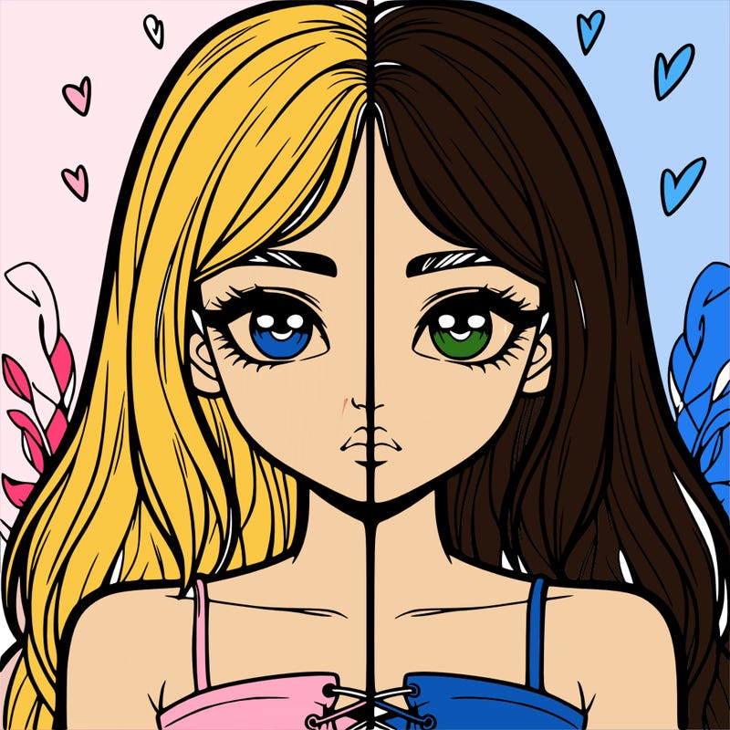 realistic girl split