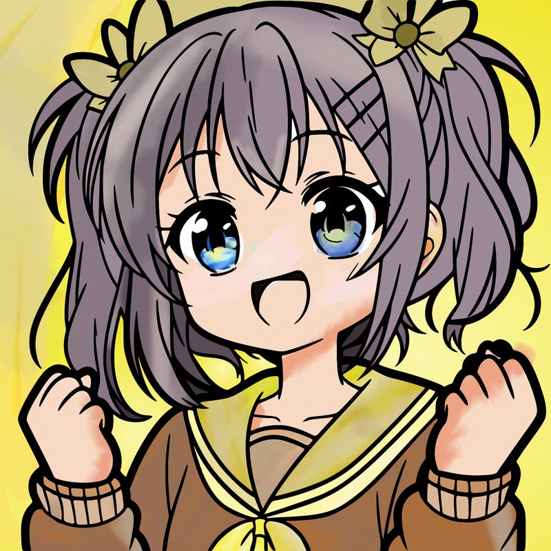 happy anime girl