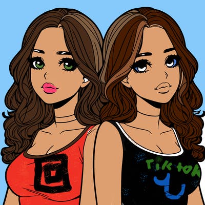 realistic twin sisters