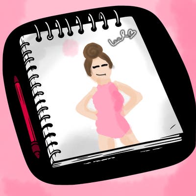 a blank sketch pad