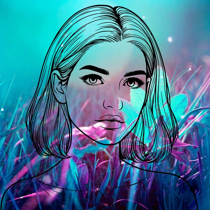 realistic portrait of woman