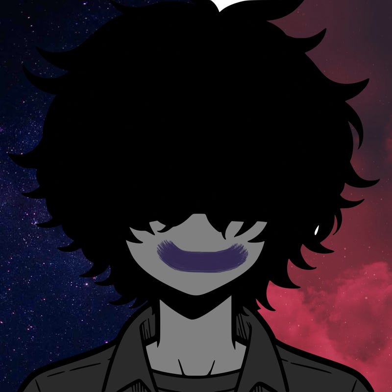 manga boy fluffy hair covering his eyes