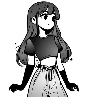 girl in a cute crop top
