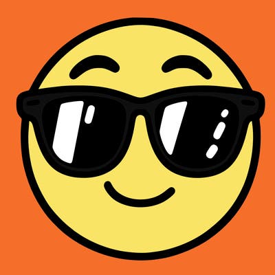 emoji with sunglasses