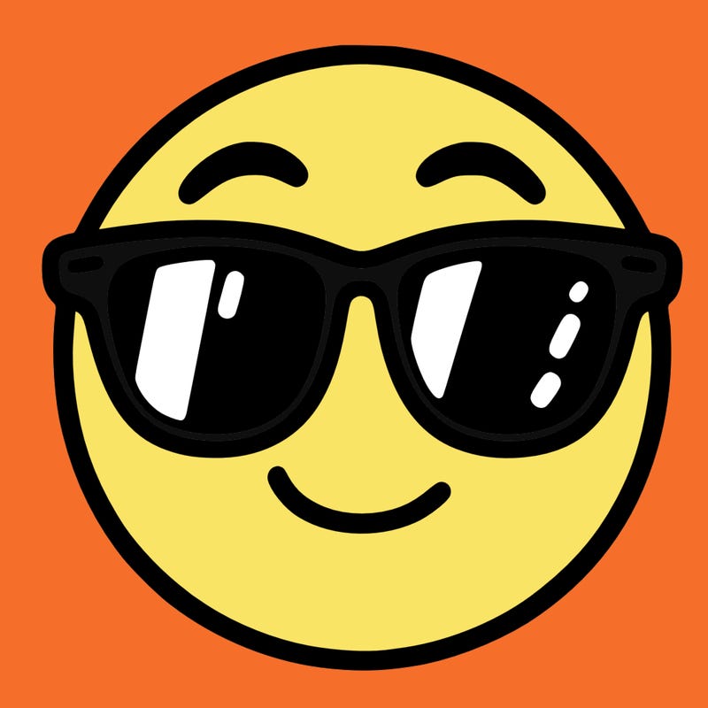 emoji with sunglasses