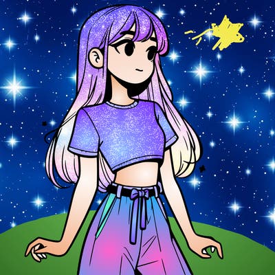 girl in a cute crop top