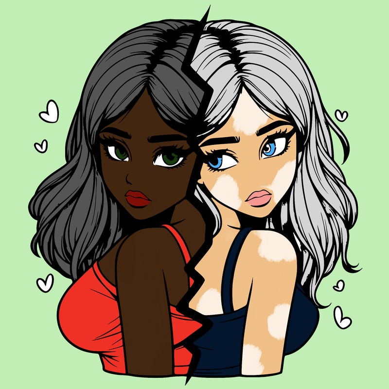 realistic girl split