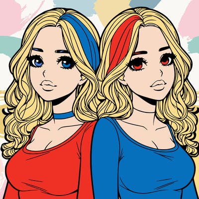 realistic twin sisters