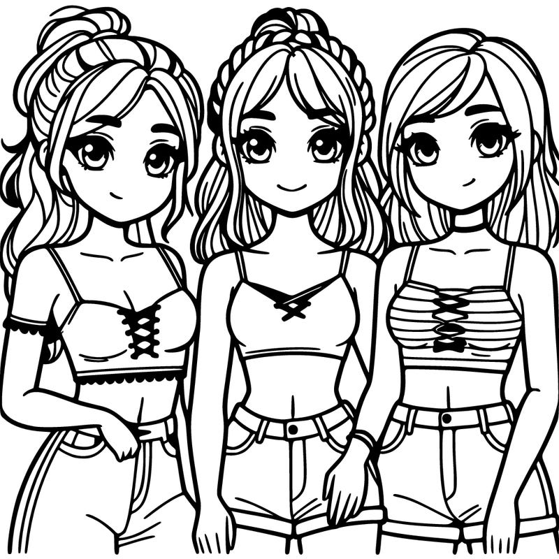 girls with crop tops