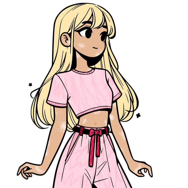 girl in a cute crop top