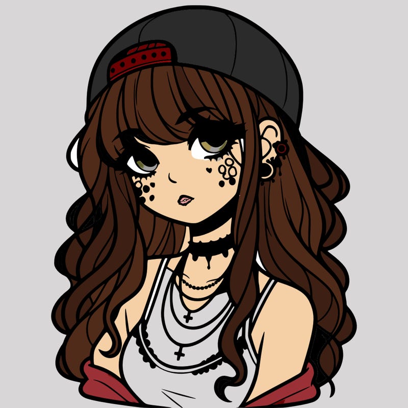 scene girl aesthetic