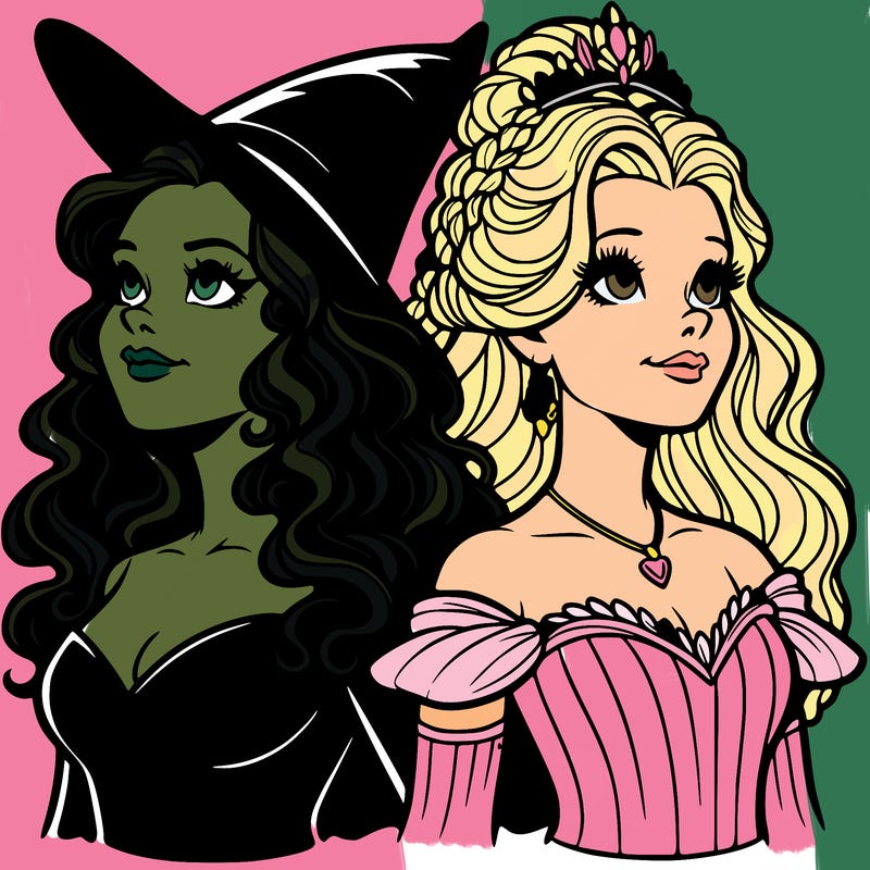 'elphaba and glinda (realistic)