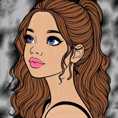 beautiful realistic girl