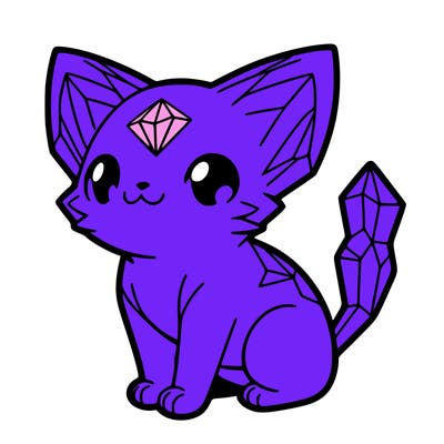 crystal kitten