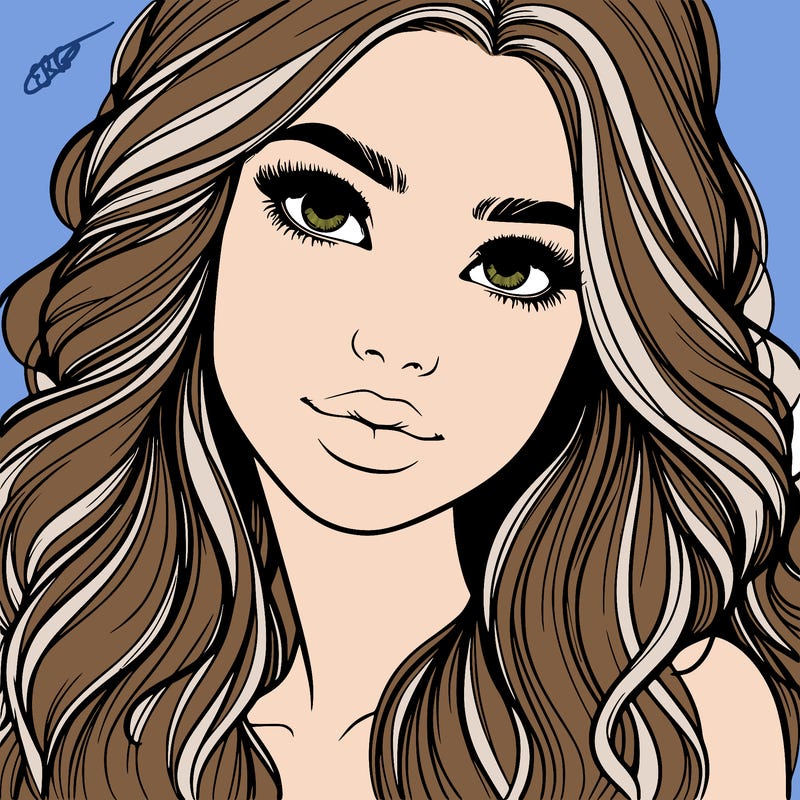 beautiful realistic girl